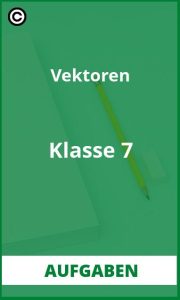 Aufgaben Vektoren Klasse 7 mit Lösungen PDF