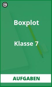 Boxplot Klasse 7 Aufgaben Lösungen PDF