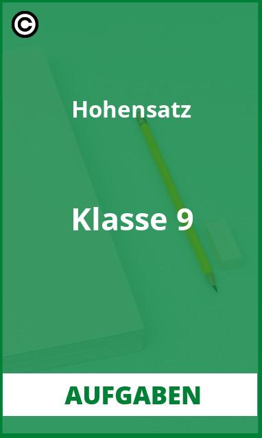 Höhensatz Klasse 9 Aufgaben mit Lösungen PDF